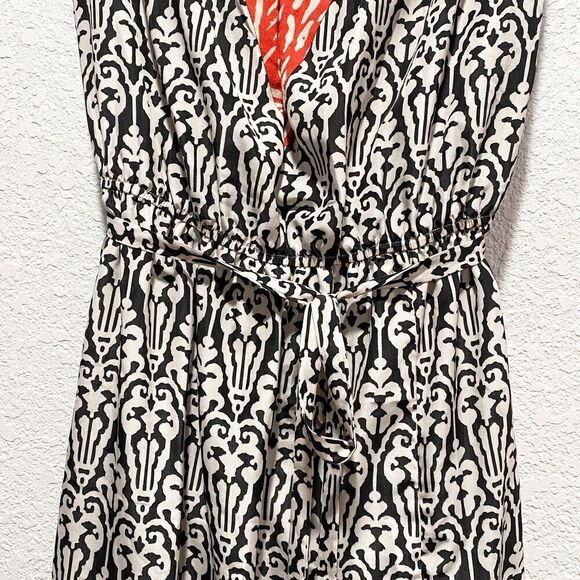 THML Strapless Ikat Maxi Dress Women’s Medium Lined Slit Boho Chic Southwestern - Picture 3 of 11